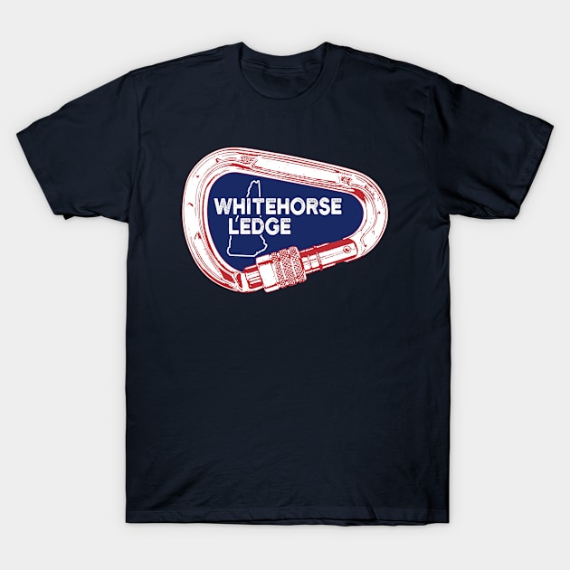 Whitehorse Ledge New Hampshire Climbing Carabiner T-Shirt by esskay1000